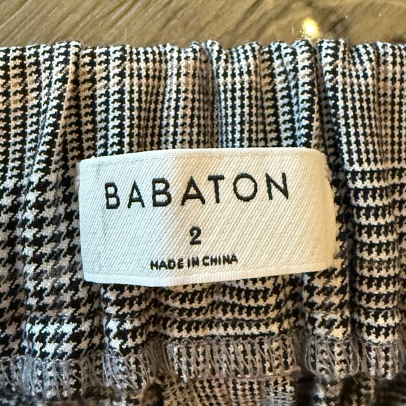 Babaton x Aritzia Atelier Slim Style Plaid Pants 31894 - Picture 13 of 16